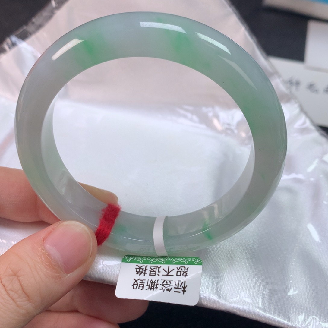 未镶嵌手镯翡翠缅甸天然翡翠手镯5758