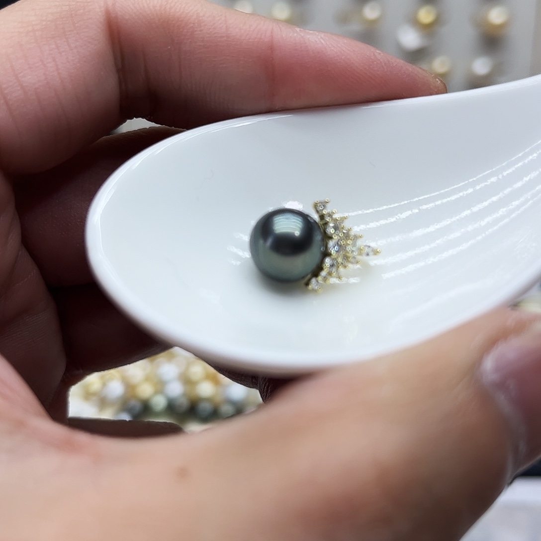 颈饰银S925镶嵌海水珍珠