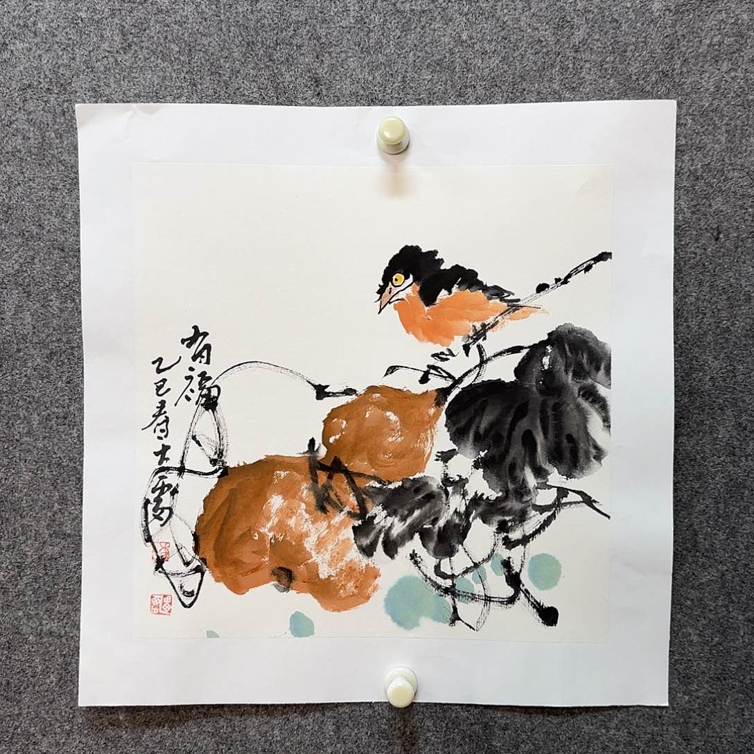 国画大雷老师手绘作品