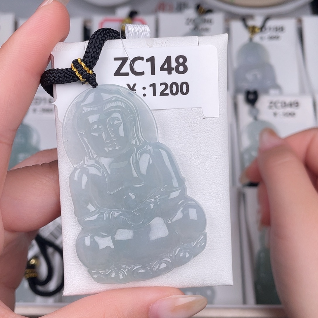翡翠未镶嵌颈饰zc148