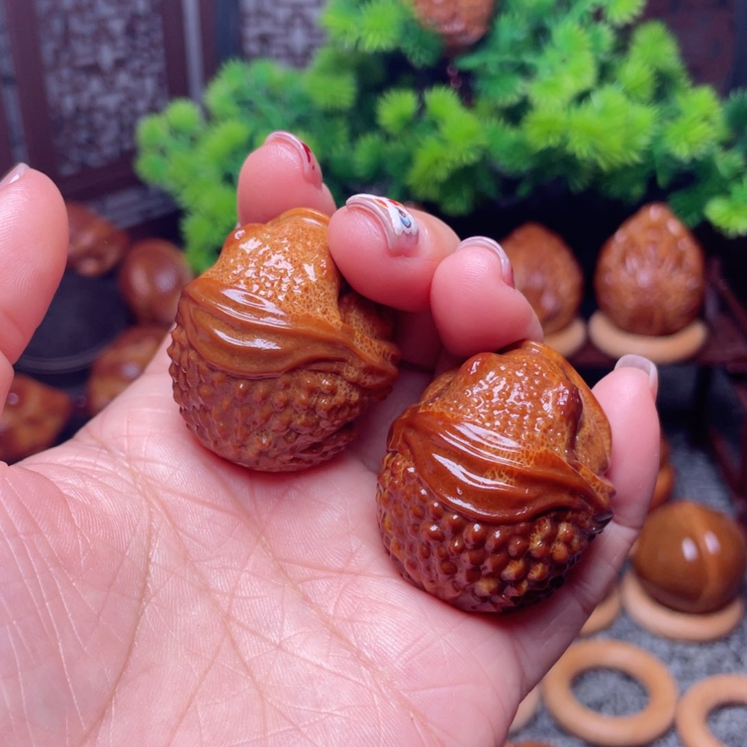 【闪购商品】橄榄核手串/手链35左右大嘴娃手球