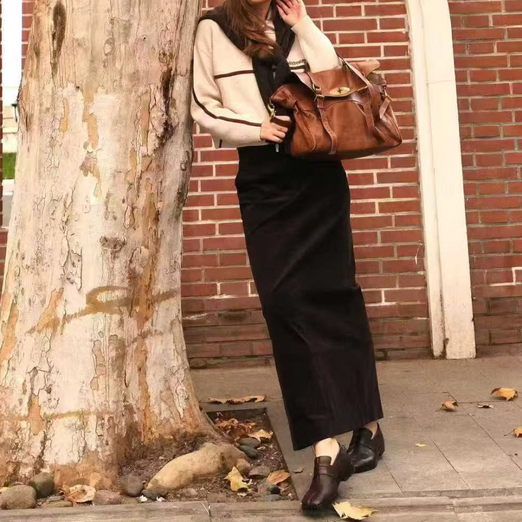 灯芯绒直筒半裙mithworld