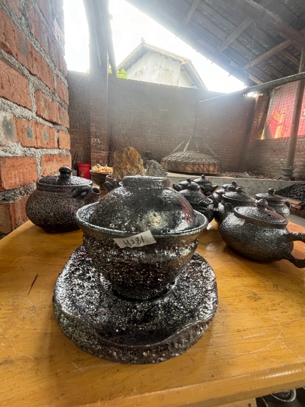 纯手工陶瓷紫砂侘寂古拙肌理复古南蛮金锔钉防烫盖碗