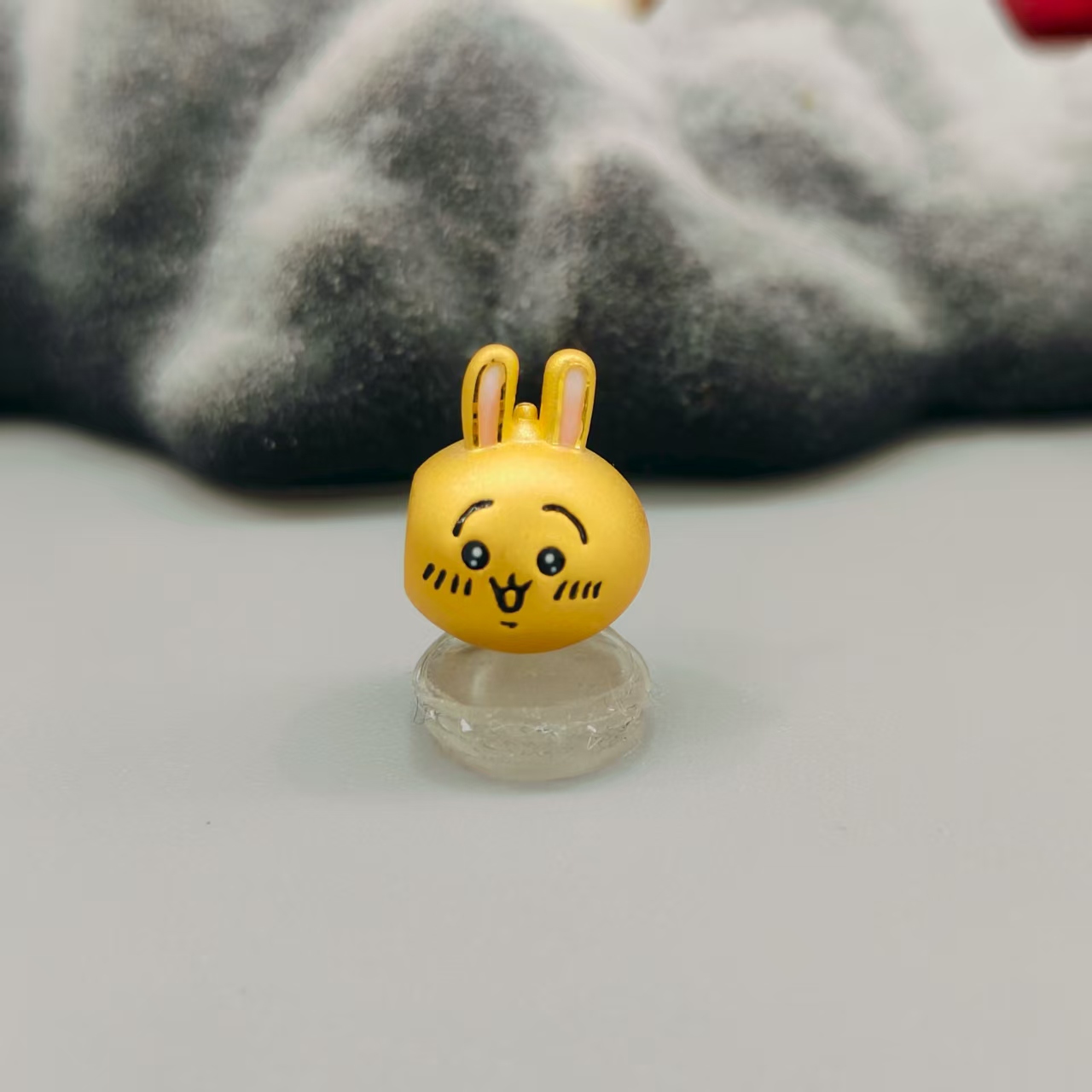  【珺铺黄金】足金999 乌萨奇大头3D硬金转运珠饰品