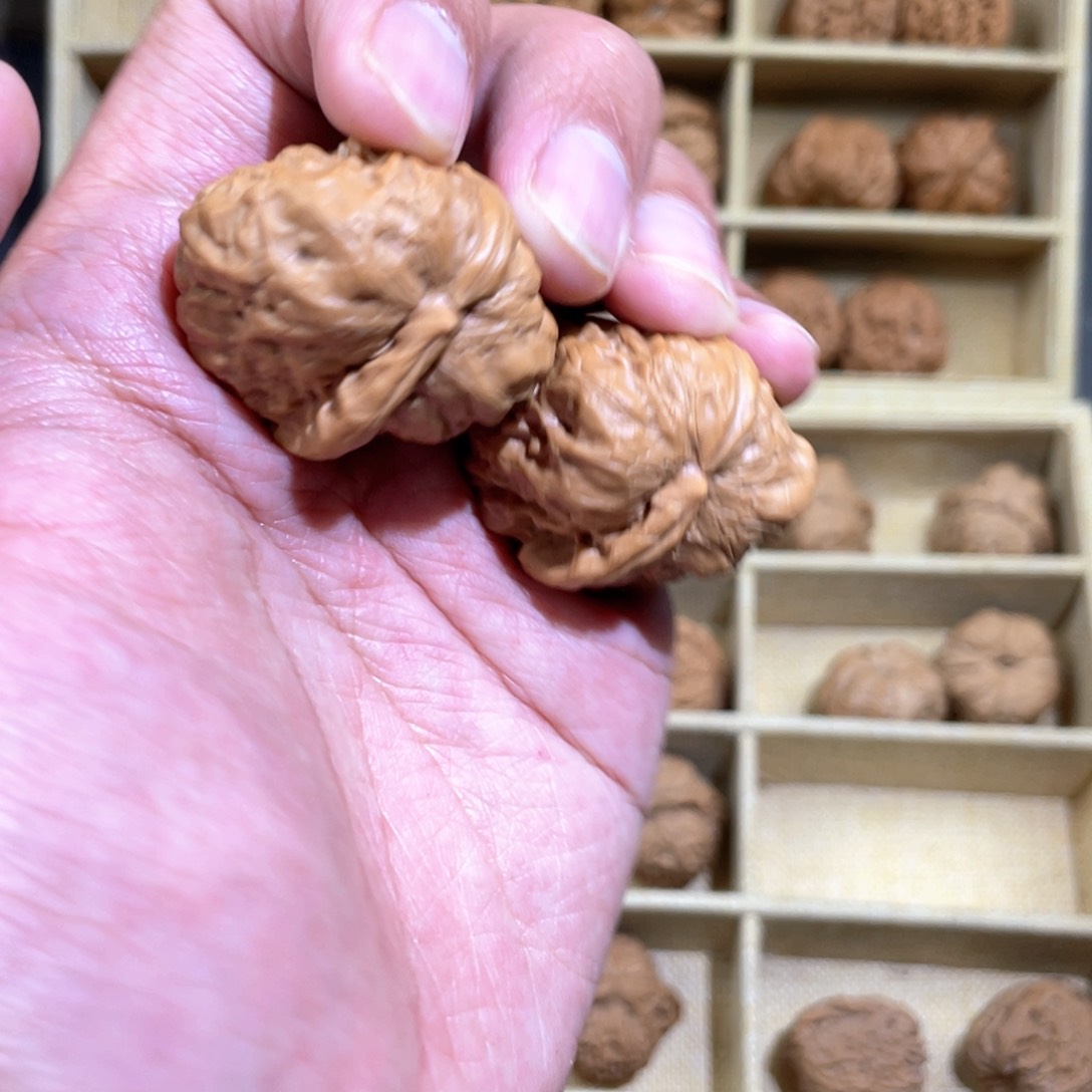 文玩核桃把件35一帆风顺