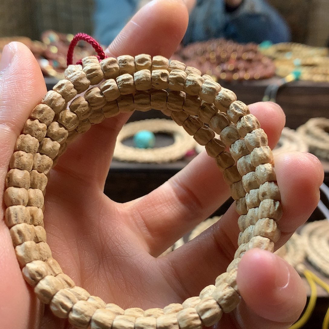 柏香籽/百香籽吊坠粉皮直切多棱龙脊鬼