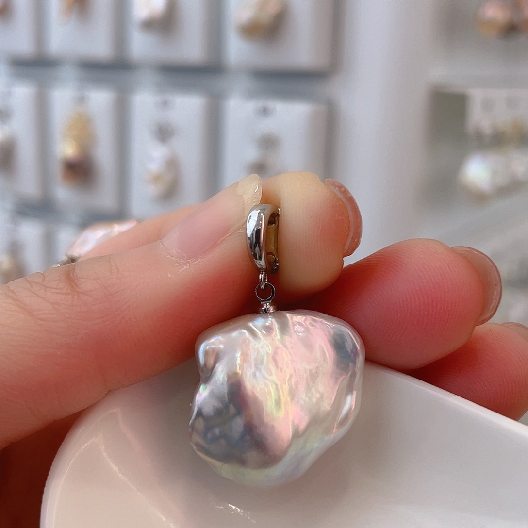 淡水珍珠颈饰银S925镶嵌