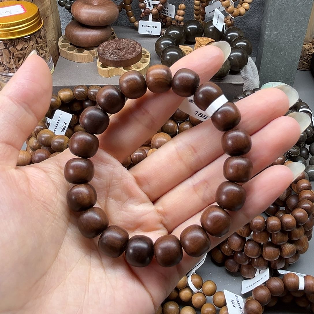 檀香木手串/手链10/11老型黑肉 顺纹