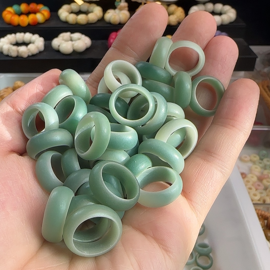 手串菩提根/象牙果微瑕疵绿色跑环20