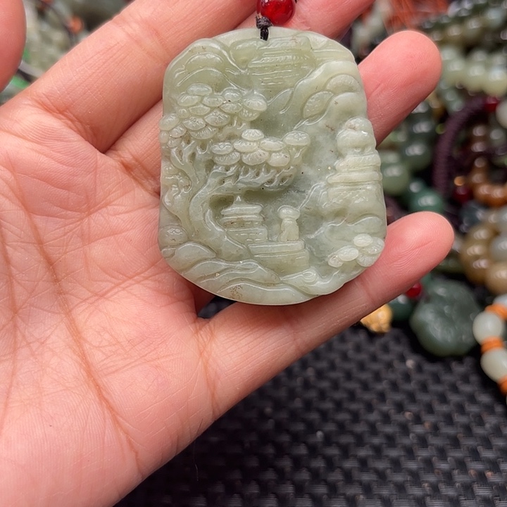 和田玉未镶嵌颈饰