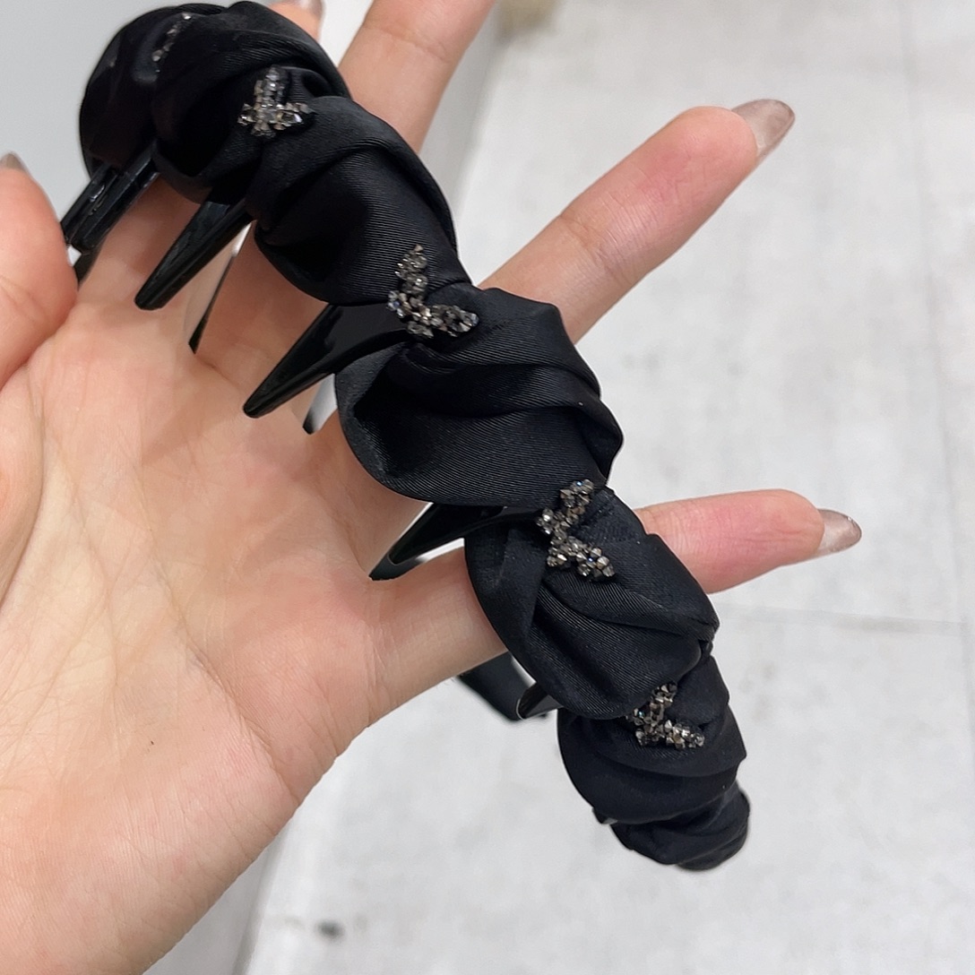 布艺非金属泡菜蝴蝶发箍