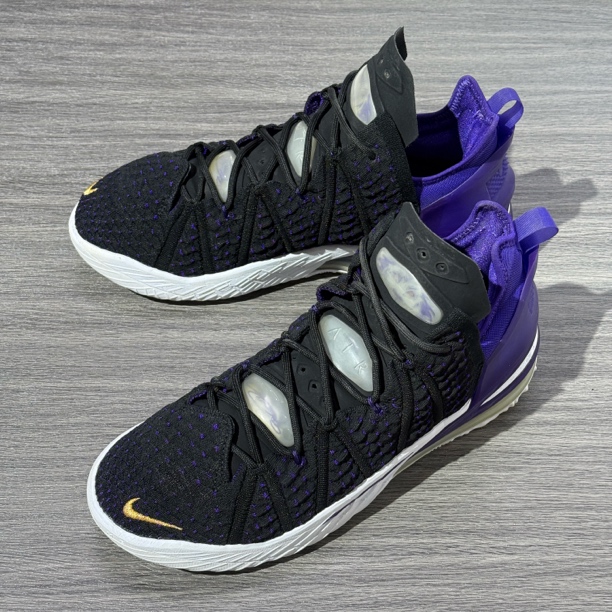 43码/NIKE/詹姆斯18黑紫/篮球鞋/95新/CQ9284 店