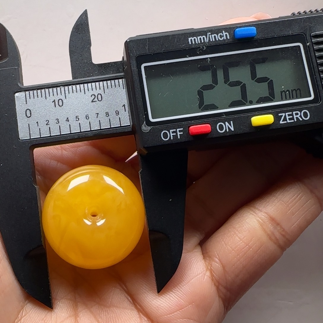 蜜蜡裸石未镶嵌远*焦皮橘红墩子