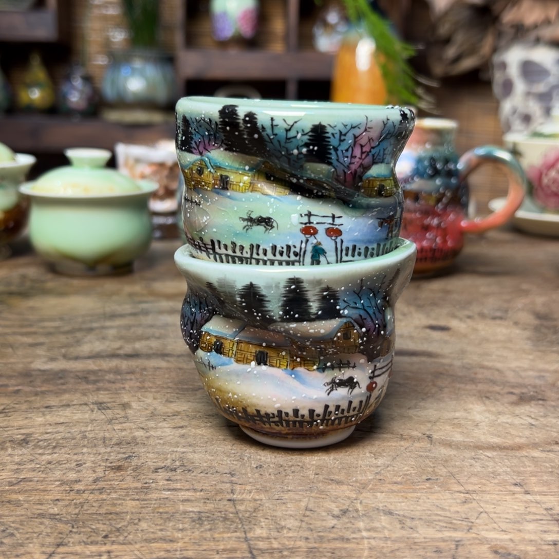 一***梅瓷片换货，收到退回两只同款