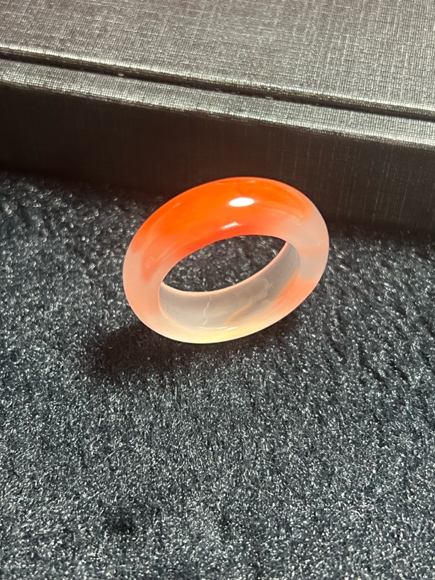 保山原矿南红戒圈6g8.1*4.7mm内径19.4mmM0704