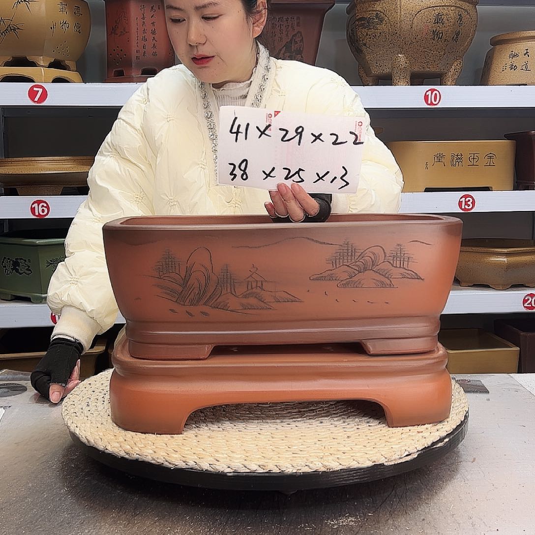 紫砂花盆紫砂花盆