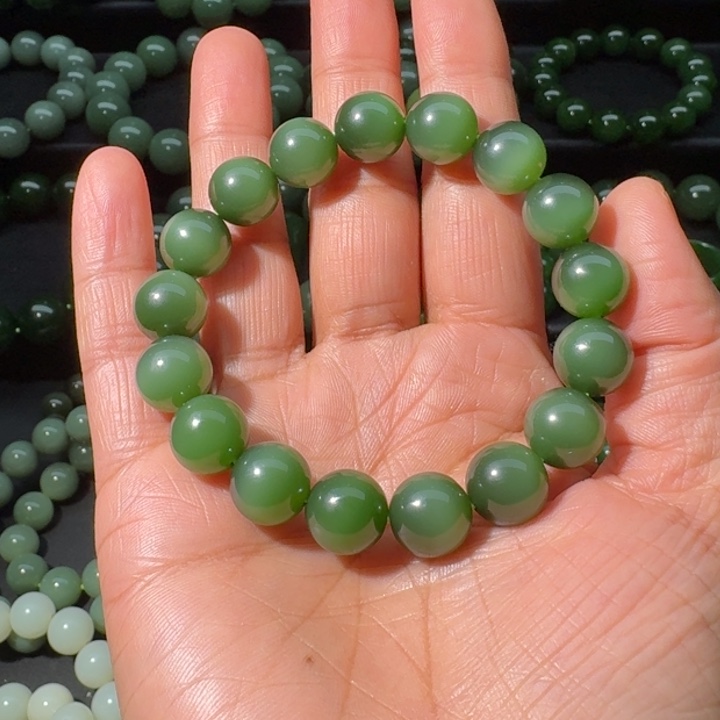 和田玉（碧玉）手串未镶嵌