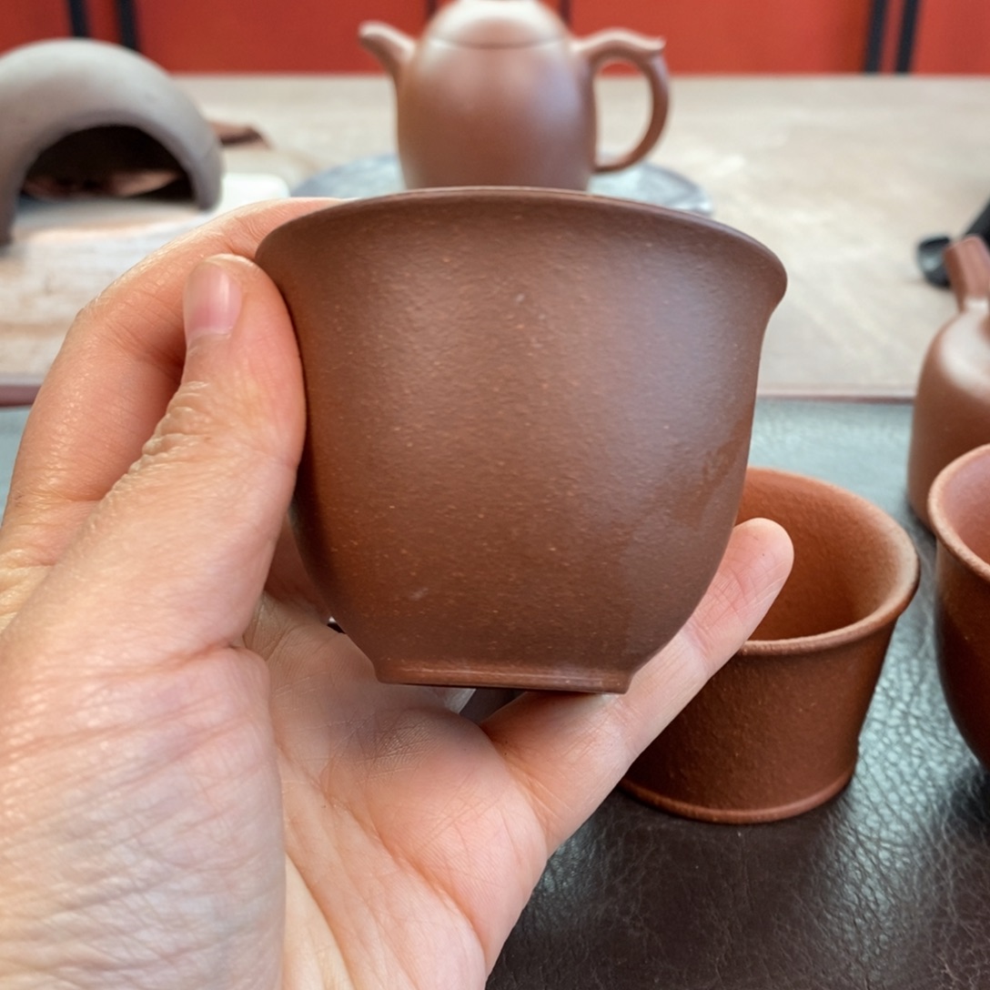 茶壶紫砂紫泥铃铛杯100cc