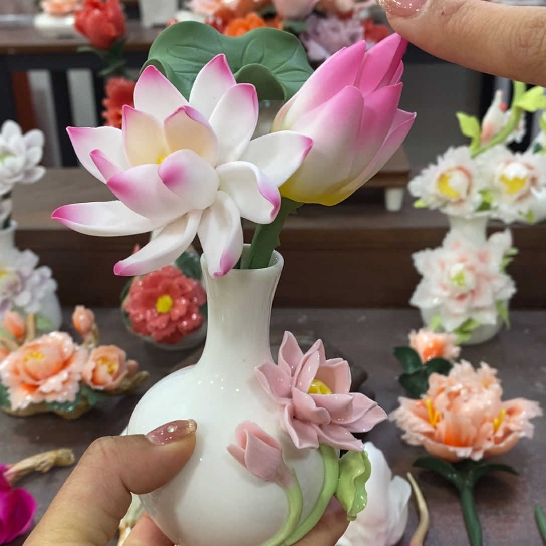 瓷片陶瓷工艺品摆件