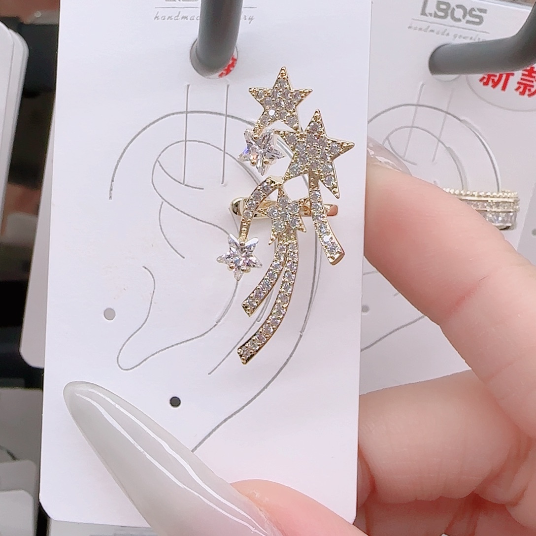 锆石铜合金925银耳环