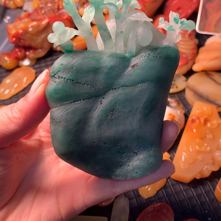 石英质玉（黄龙玉）未镶嵌手链