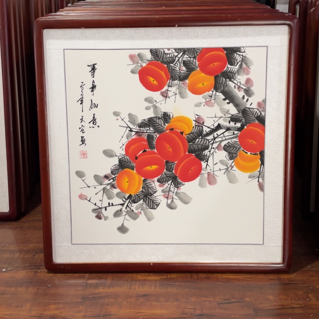 国画带框尺寸63*63厘米