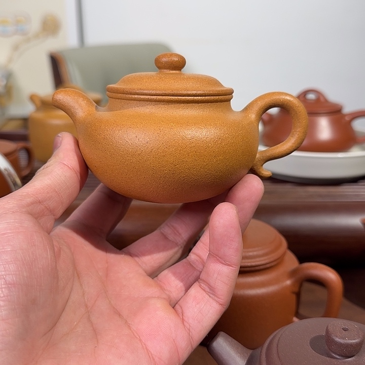 简***便紫砂茶壶黄金段仿古
