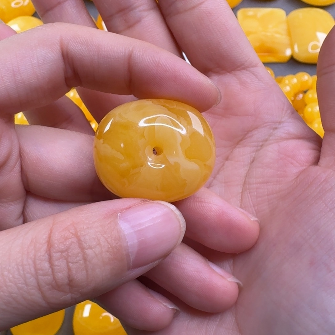 蜜蜡毛衣链未镶嵌