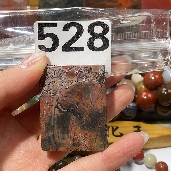 硅化玉未镶嵌天然北票树化玉吊坠