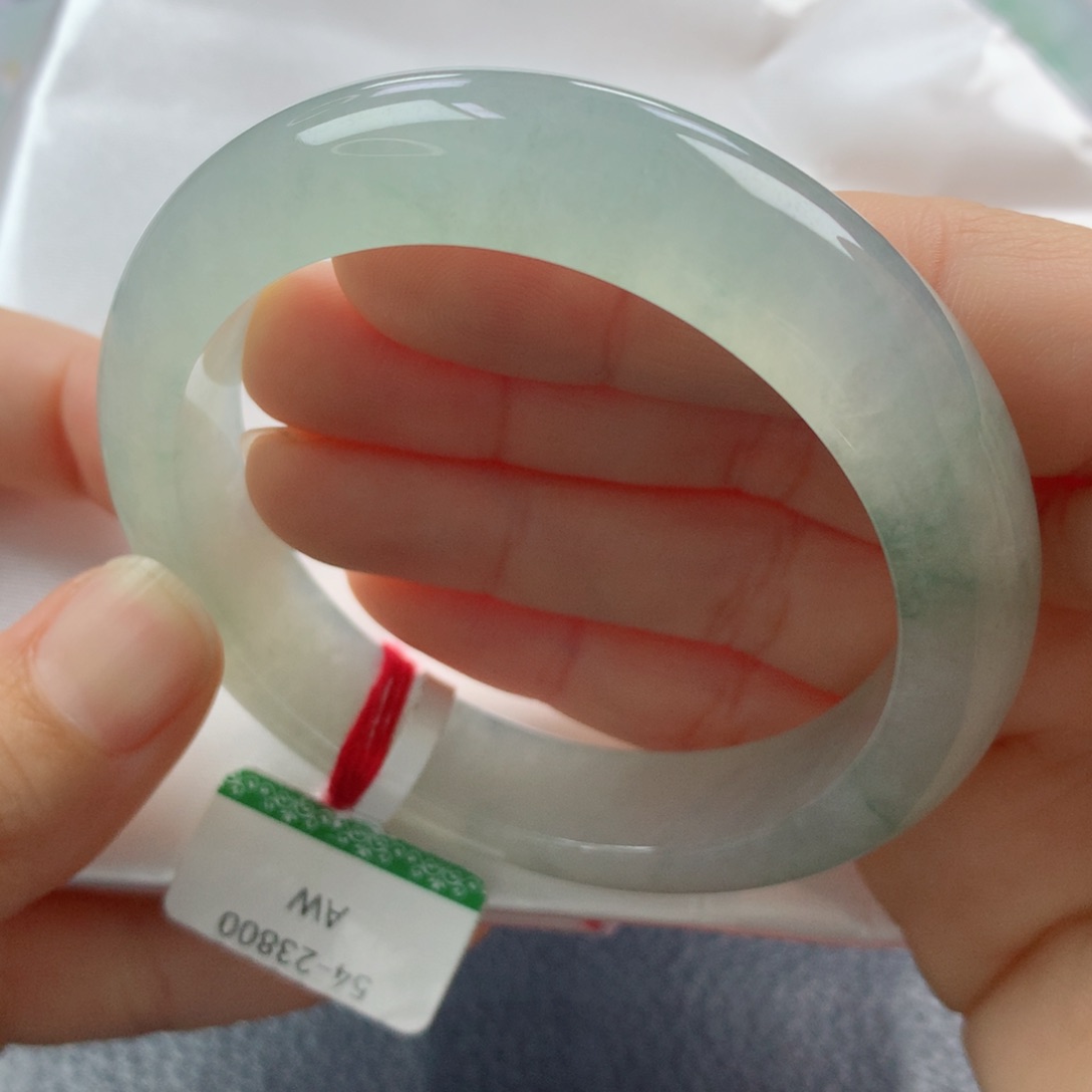 未镶嵌手镯翡翠缅甸天然翡翠A货54正