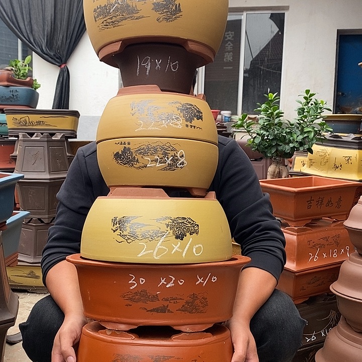 紫砂花盆宜兴紫砂