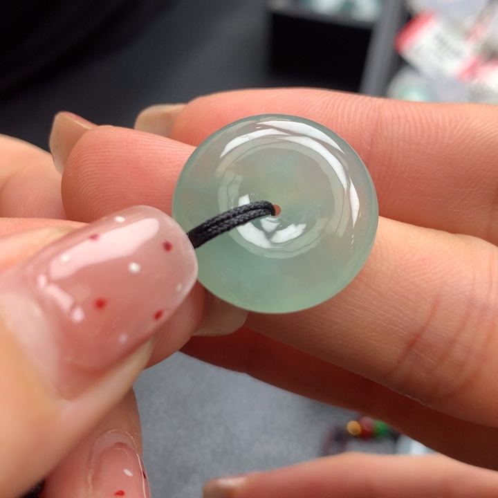 翡翠未镶嵌颈饰翡翠饰品20.6-5.2