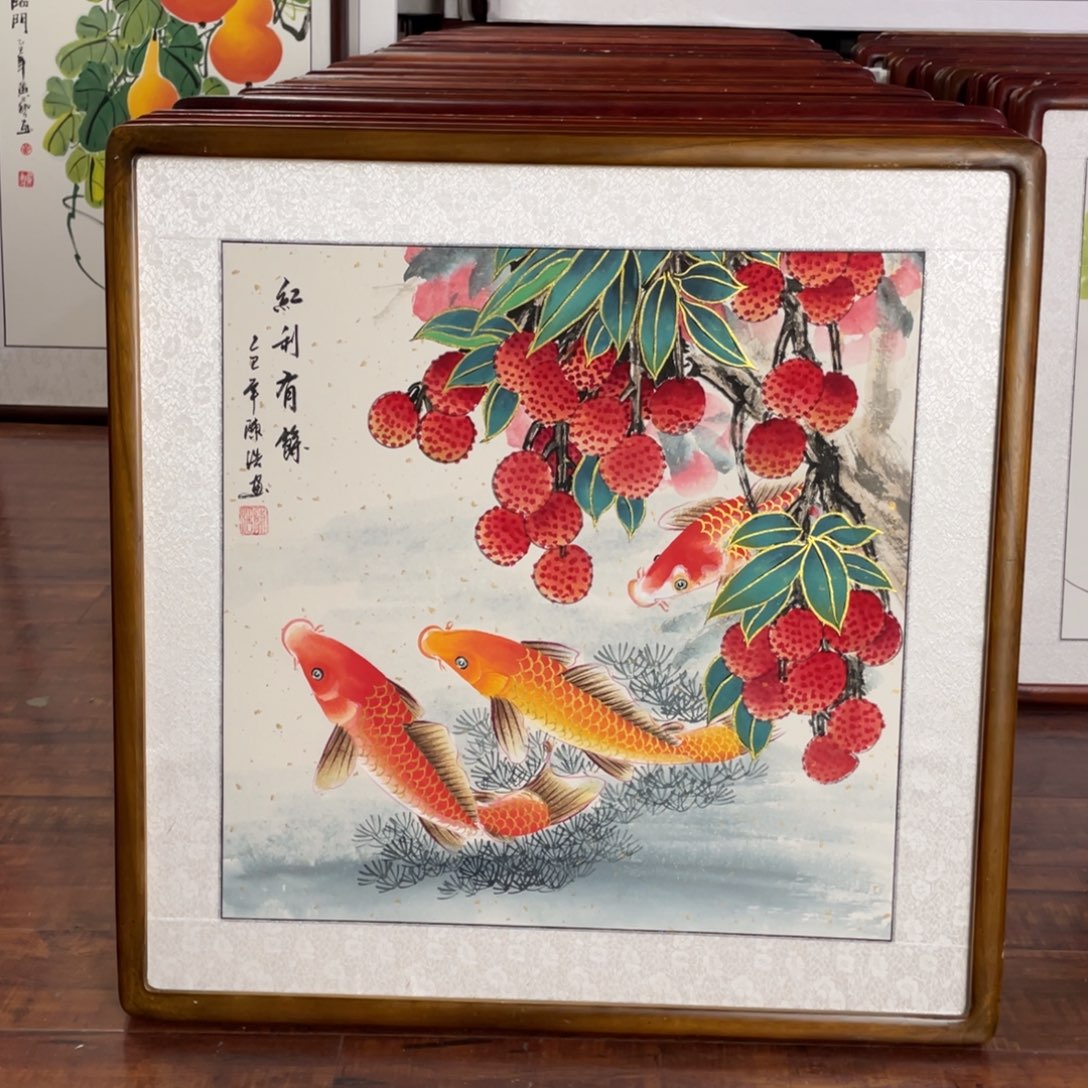 国画带框尺寸63*63厘米