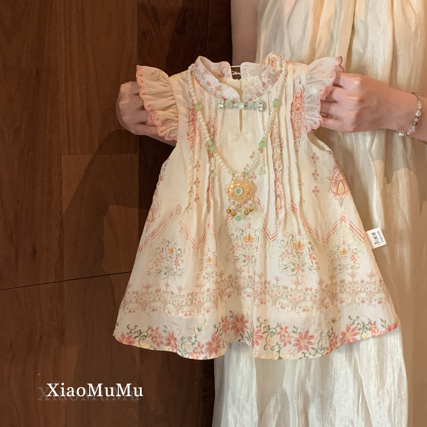 【现货】女童国风连衣裙夏天2025新款小童女宝宝洋气背心裙周岁旗袍