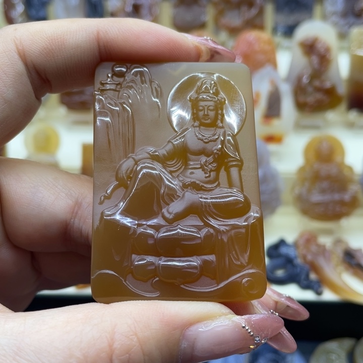 玛瑙/玉髓吊坠(赠链)未镶嵌吊坠