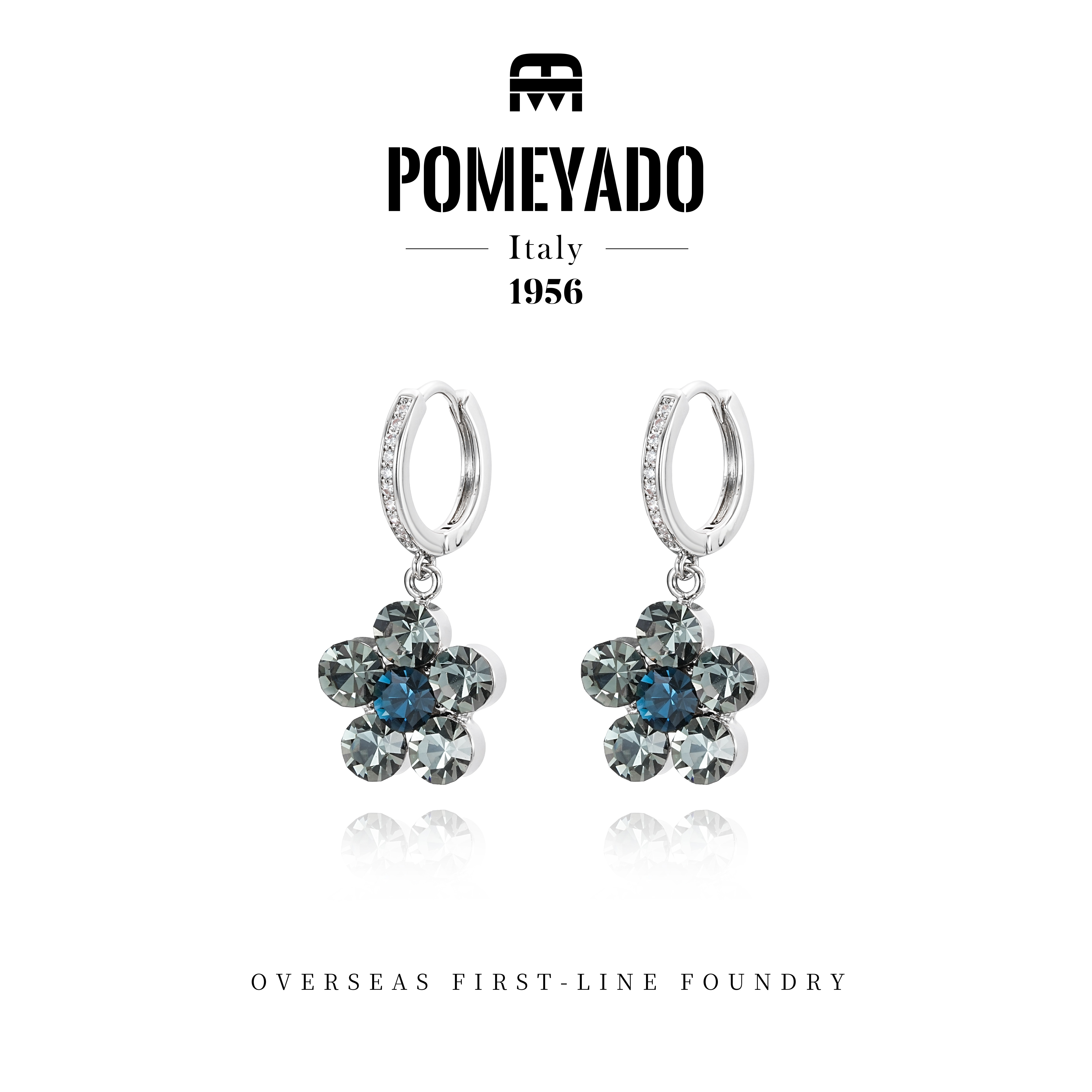 POMEYADO★无蕊之花设计师款温柔感耳环 G0902