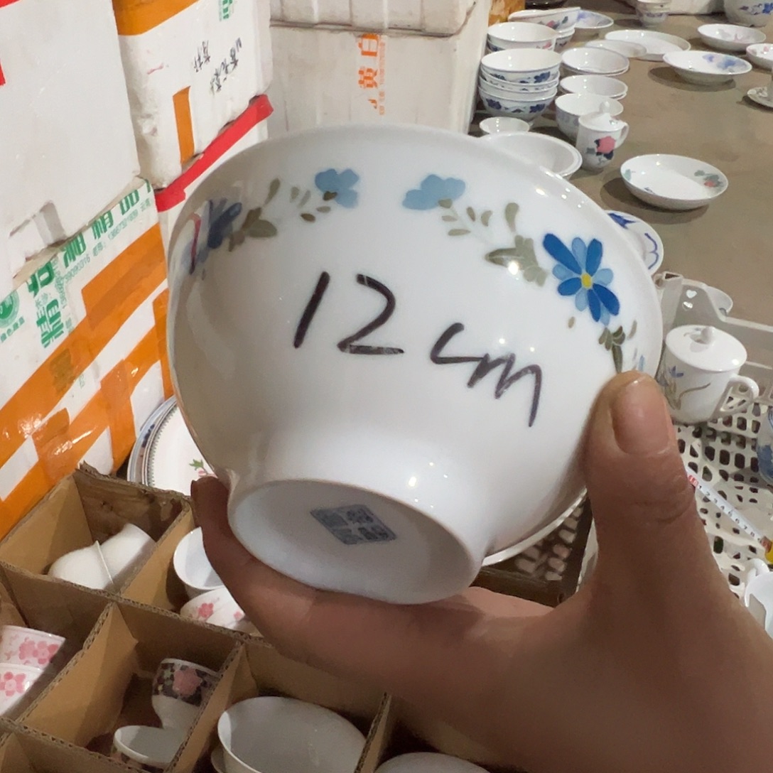 醴陵瓷直播供货基地手绘12厘米