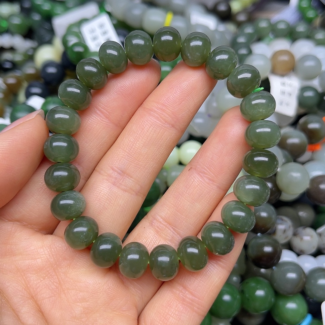 和田玉未镶嵌手链