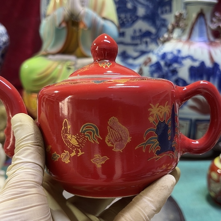 茶盏摆件摆件抱月瓶