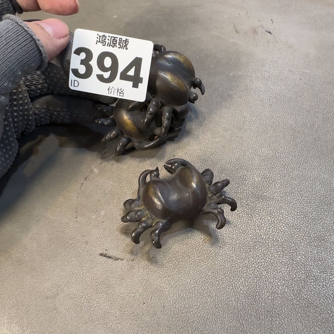 小***虎铜中古美术装饰工艺品