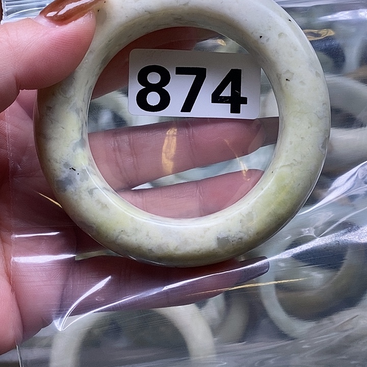 福***华蛇纹石玉未镶嵌手镯