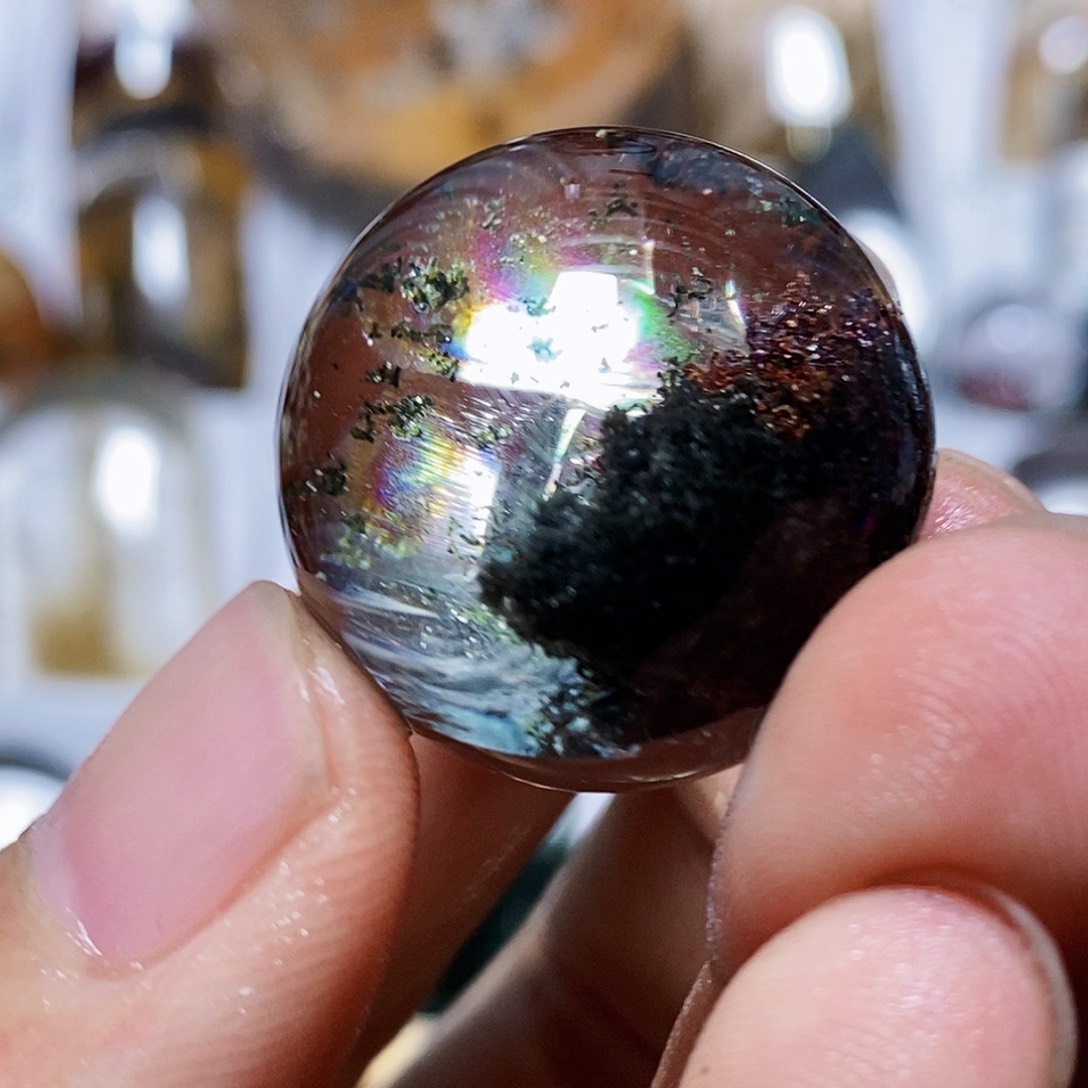 水晶吊坠银S925镶嵌吊坠