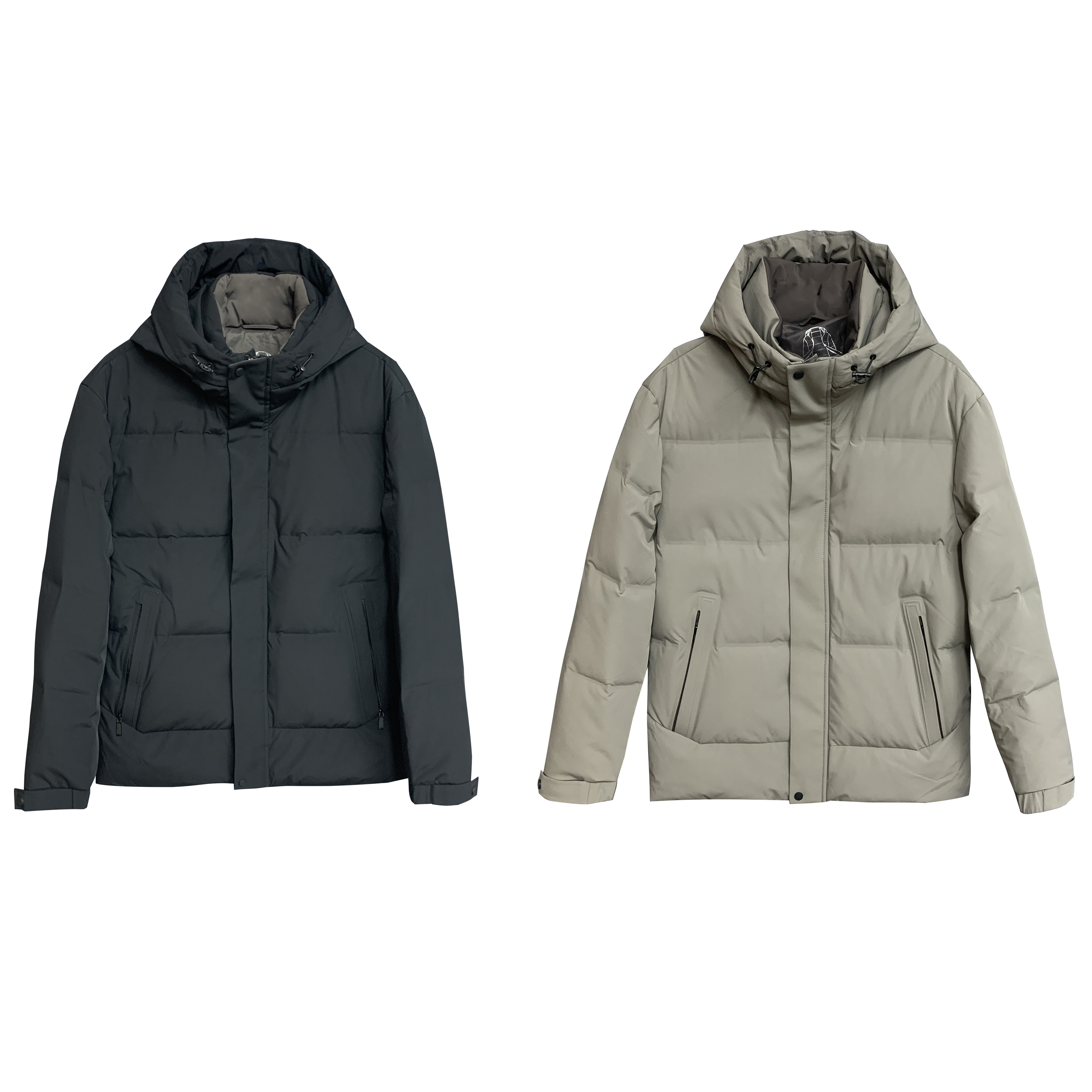 迪K【高克重+高蓬松】保暖御寒防水防雪秋冬面包型鹅绒羽绒服07543