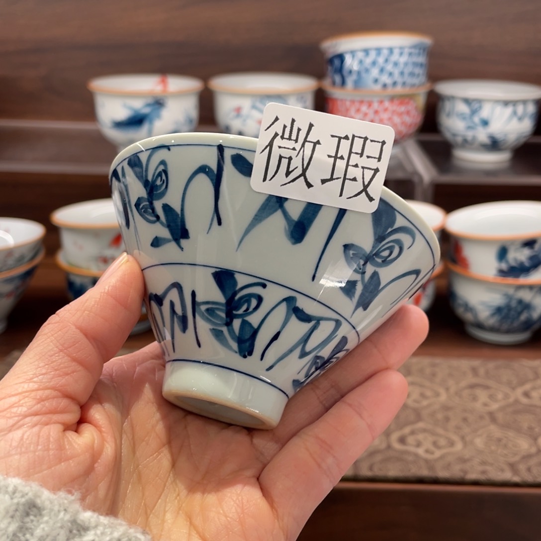 微瑕釉下彩纯手绘