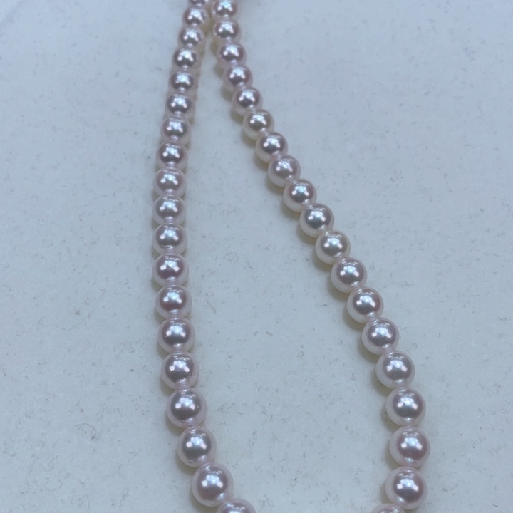 淡水珍珠颈饰银S925镶嵌6.5-7海水ak爆亮