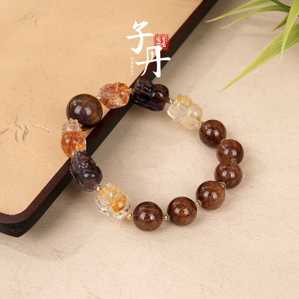 【子丹】18K铜发晶DIY手串（多样性发）C3-732