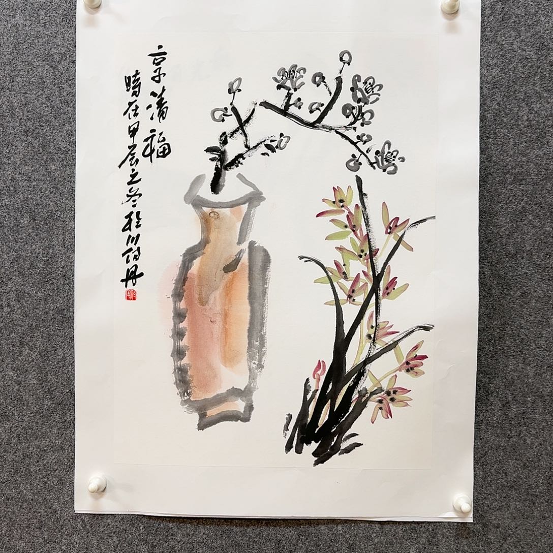 国画付丹老师手绘作品