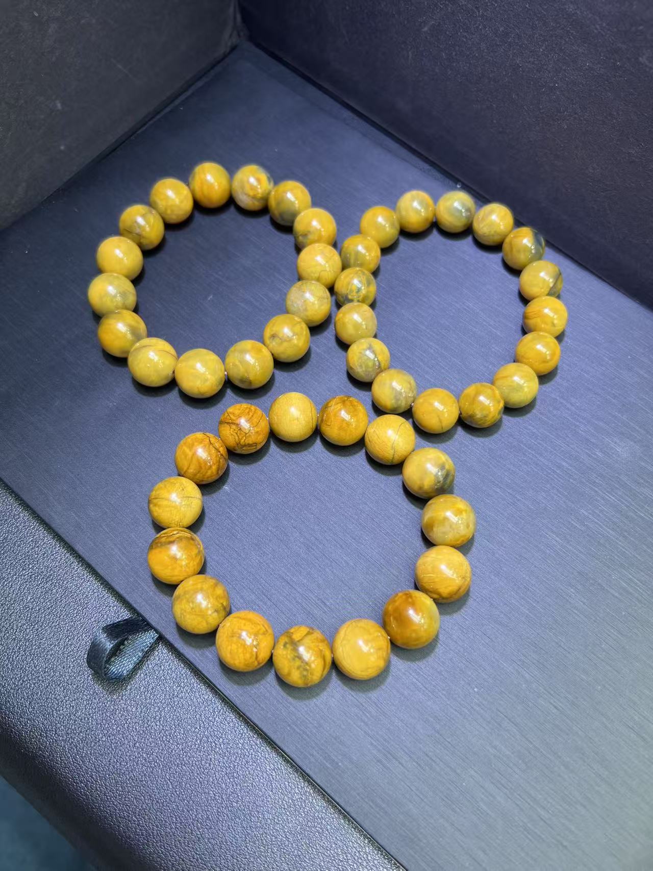 面面来财珠宝C11222卡14左右-六彩明珠木变奇石手串-多样性发其一