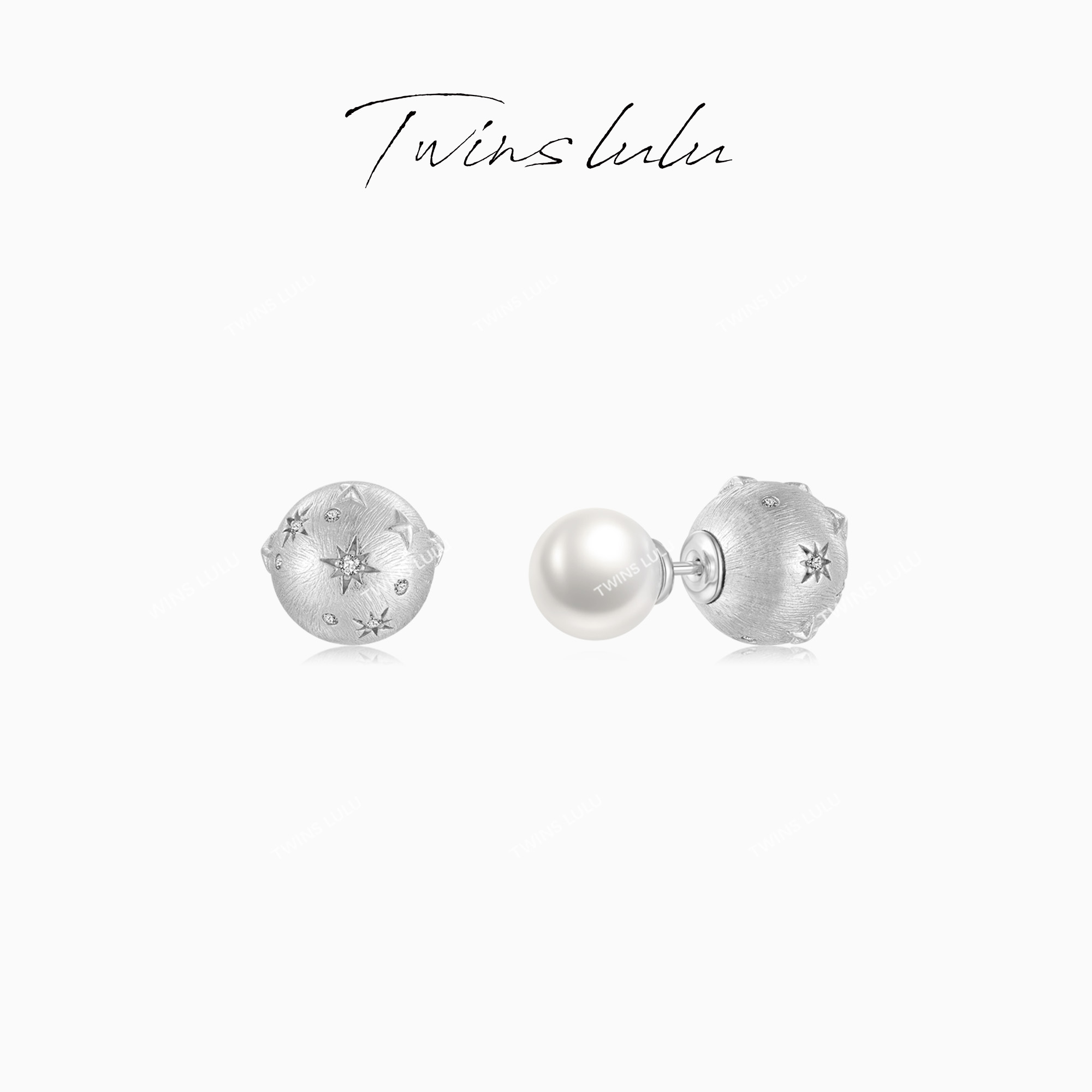TWINS LULU 618 夏上新 小众简约百搭氛围感双珠耳环TSL2199