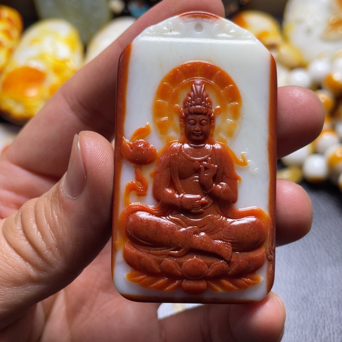 和田玉未镶嵌颈饰